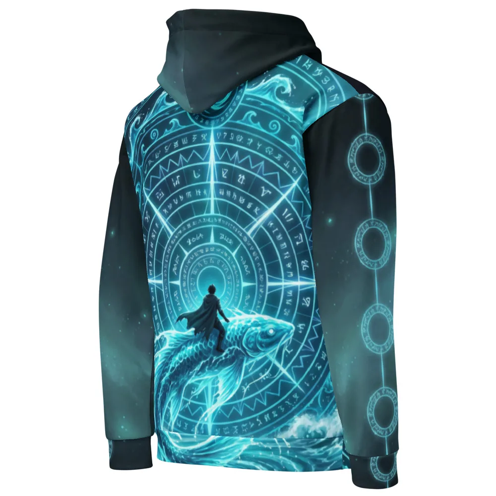 Anirova Wasser — All-Over Print Hoodie — Ansicht 3