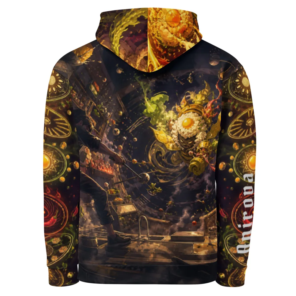 Anirova Midnight Bento Boss — All-Over Print Hoodie — Ansicht 2