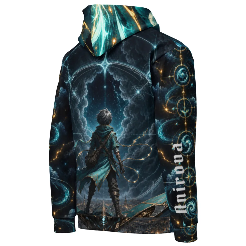 Anirova Stormbound Courier — All-Over Print Hoodie — Ansicht 3