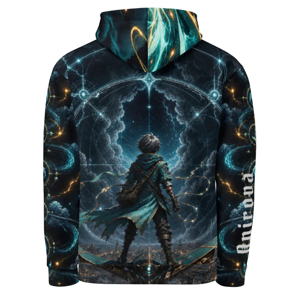 Anirova Stormbound Courier — All-Over Print Hoodie — Ansicht 2