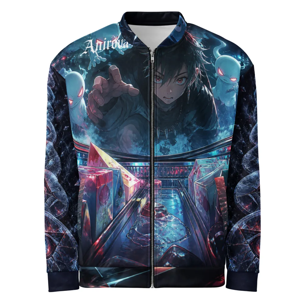 Anirova Mirror Snack Jutsu — All-Over Bomber Jacket