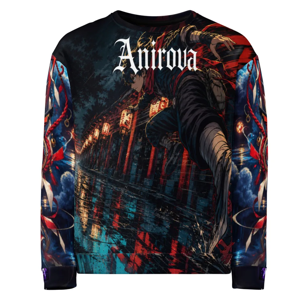 Anirova Torii Velocity — Recycled All-Over Sweatshirt