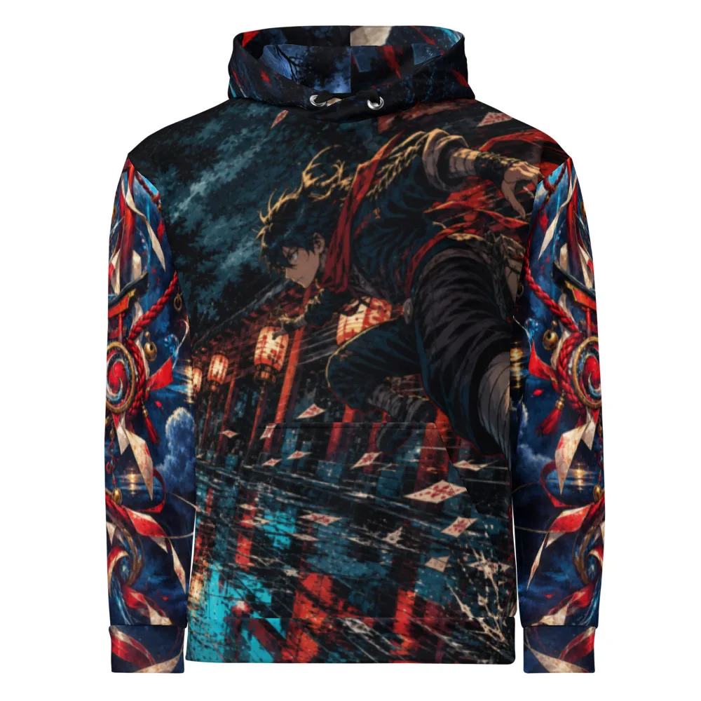 Anirova Torii Velocity — All-Over Print Hoodie — Ansicht 1