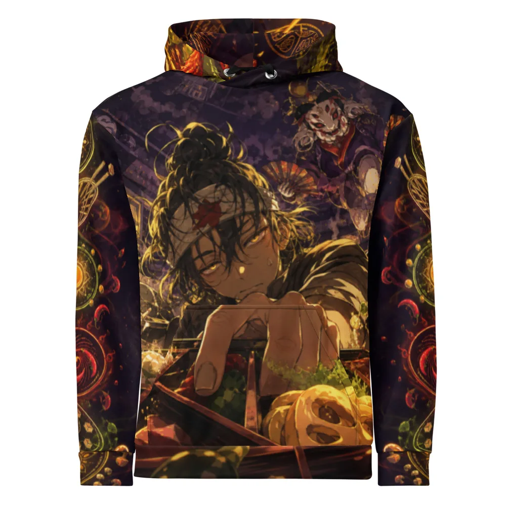 Anirova Midnight Bento Boss — All-Over Print Hoodie — Ansicht 1