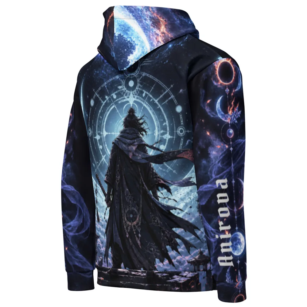 Anirova Moonlit Ronin — All-Over Print Hoodie — Ansicht 3