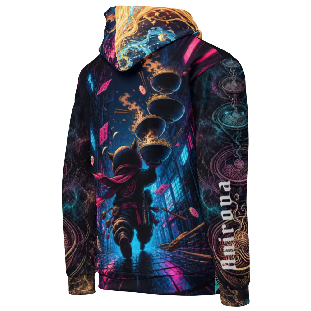 Anirova Sidequest Ramen — All-Over Print Hoodie — Ansicht 3