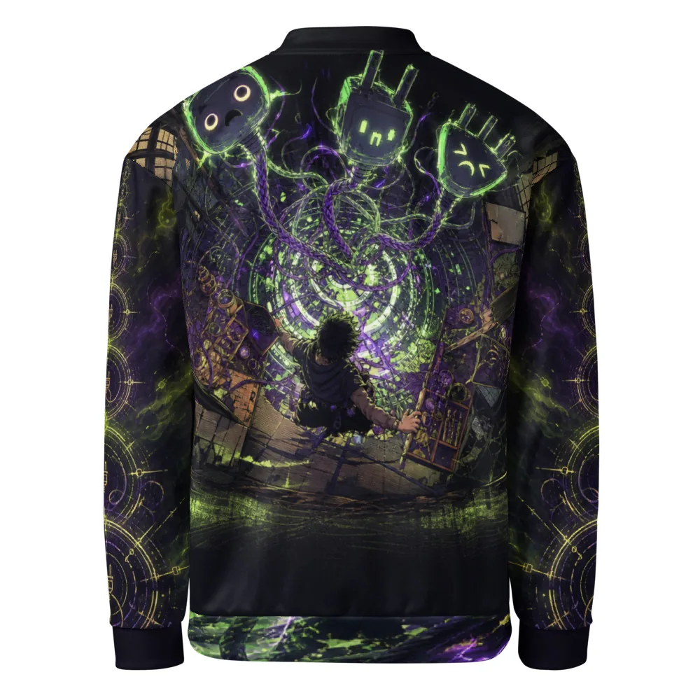 Anirova Summon Tech Support — All-Over Bomber Jacket — Ansicht 3