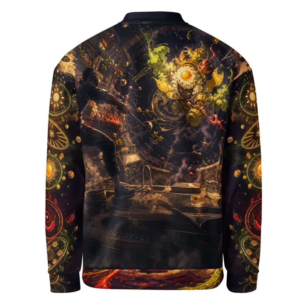 Anirova Midnight Bento Boss — All-Over Bomber Jacket — Ansicht 3