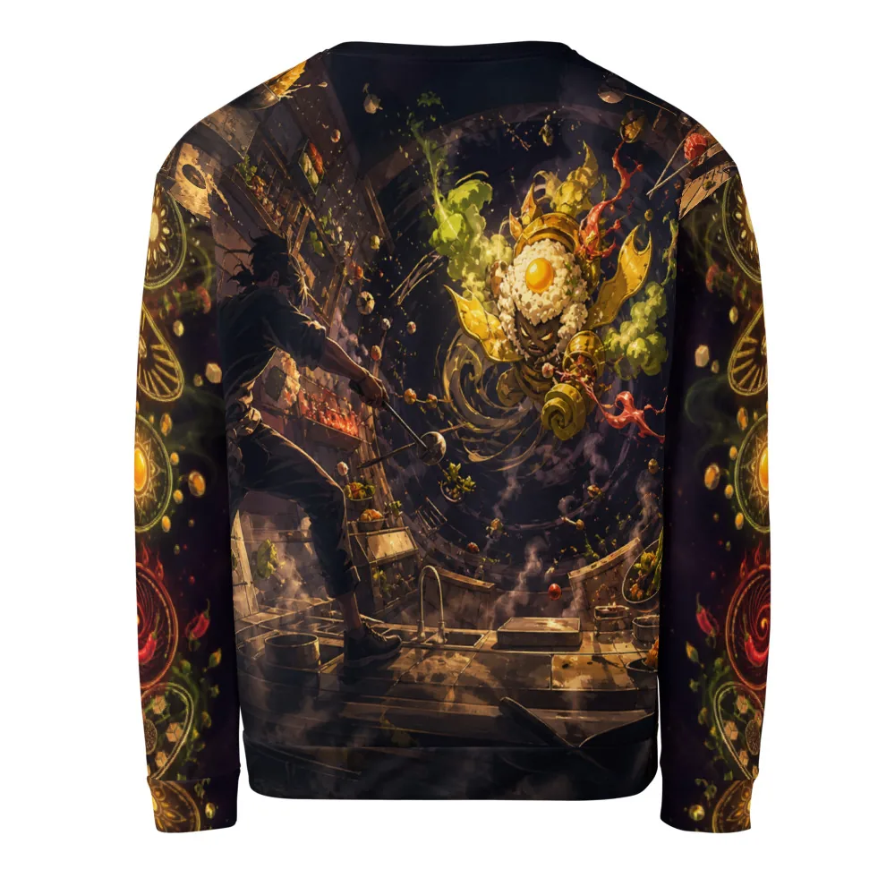 Anirova Midnight Bento Boss — Recycled All-Over Sweatshirt — Ansicht 2