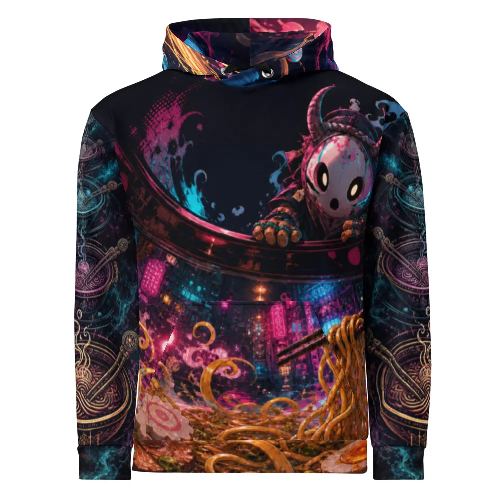 Anirova Sidequest Ramen — All-Over Print Hoodie — Ansicht 1