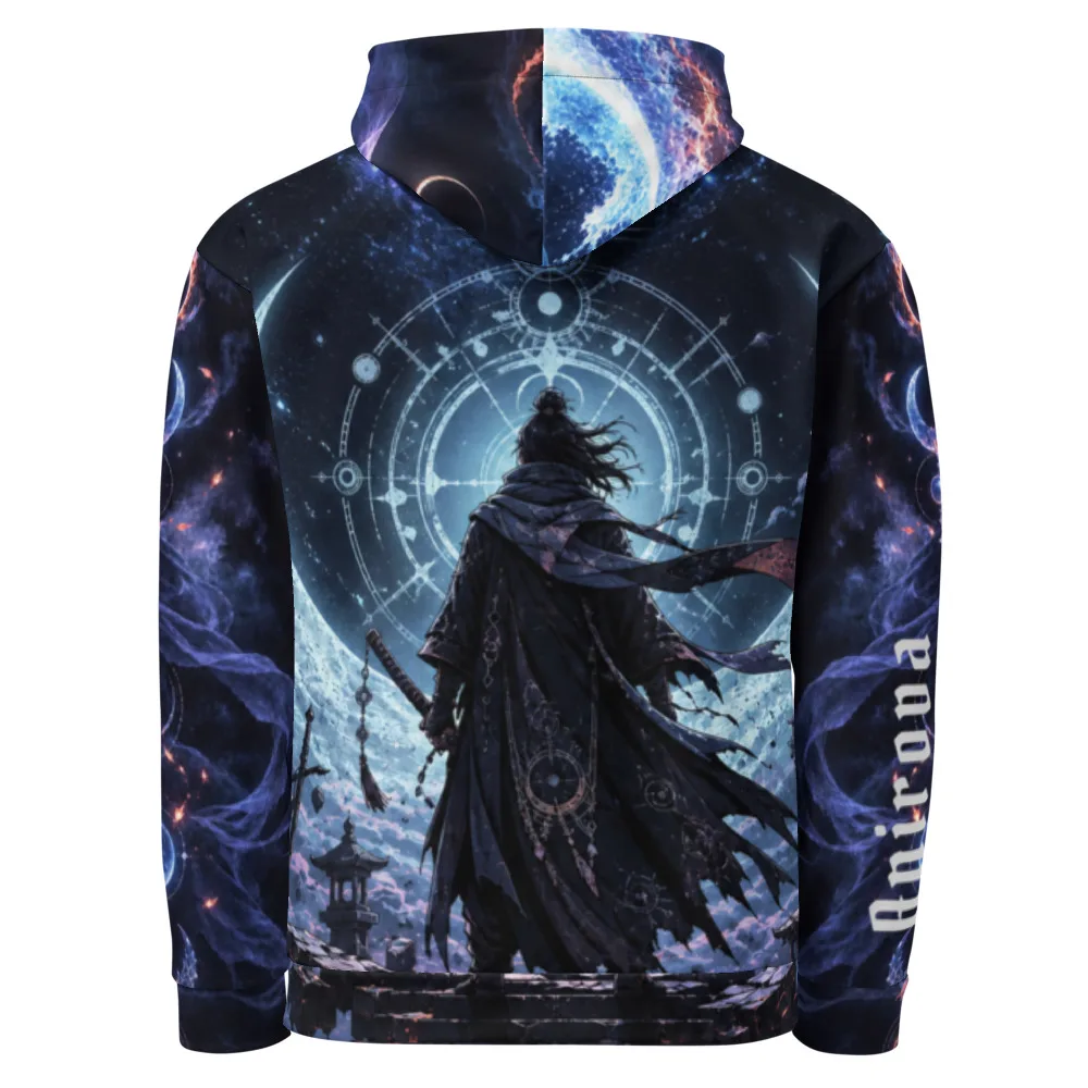 Anirova Moonlit Ronin — All-Over Print Hoodie — Ansicht 2