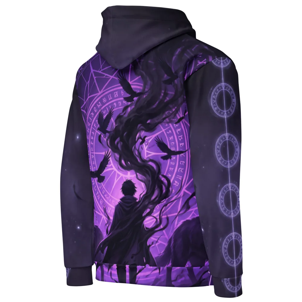 Anirova Schatten — All-Over Print Hoodie — Ansicht 3