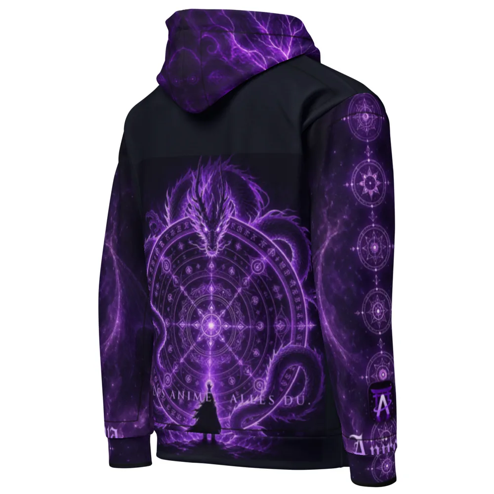 Anirova Astral Drache — All-Over Print Hoodie — Ansicht 3