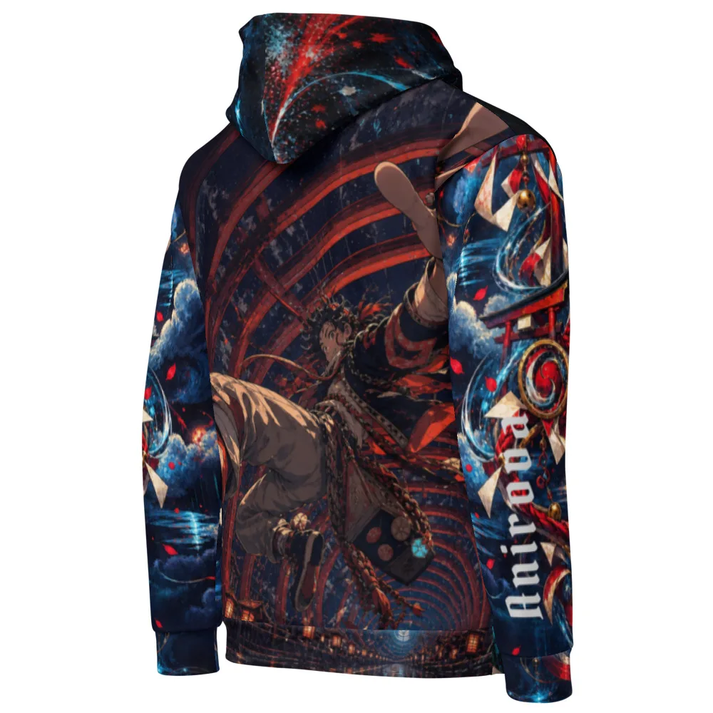 Anirova Torii Velocity — All-Over Print Hoodie — Ansicht 3