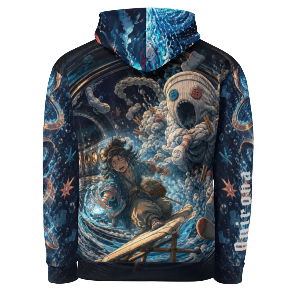 Anirova Laundry Kaiju Cycle — All-Over Print Hoodie — Ansicht 2