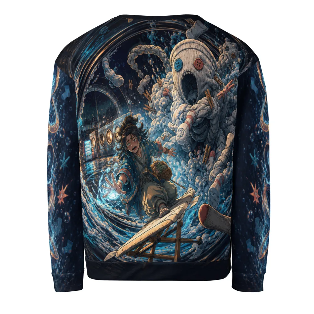 Anirova Laundry Kaiju Cycle — Recycled All-Over Sweatshirt — Ansicht 2