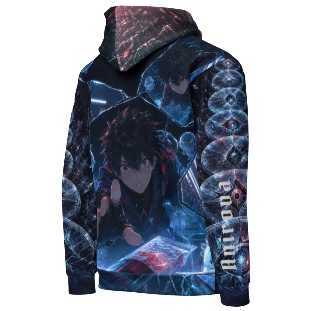 Anirova Mirror Snack Jutsu — All-Over Print Hoodie — Ansicht 3