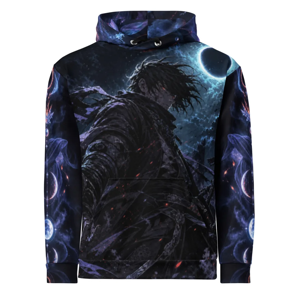 Anirova Moonlit Ronin — All-Over Print Hoodie — Ansicht 1