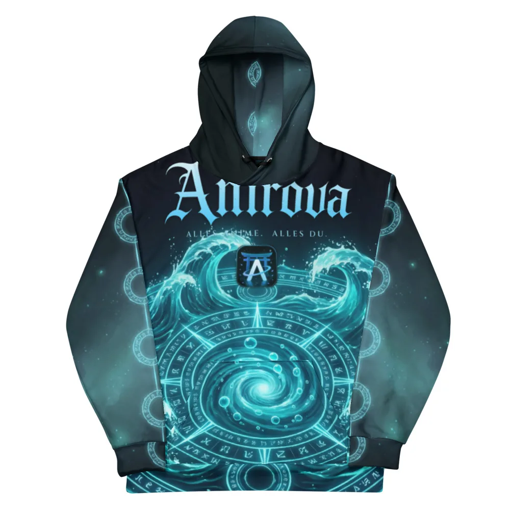 Anirova Wasser — All-Over Print Hoodie — Ansicht 1