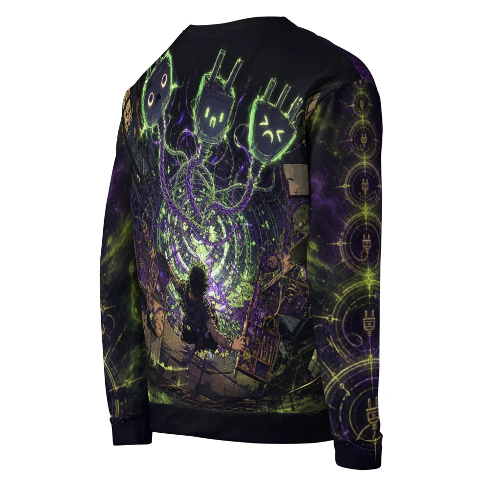 Anirova Summon Tech Support — Recycled All-Over Sweatshirt — Ansicht 4