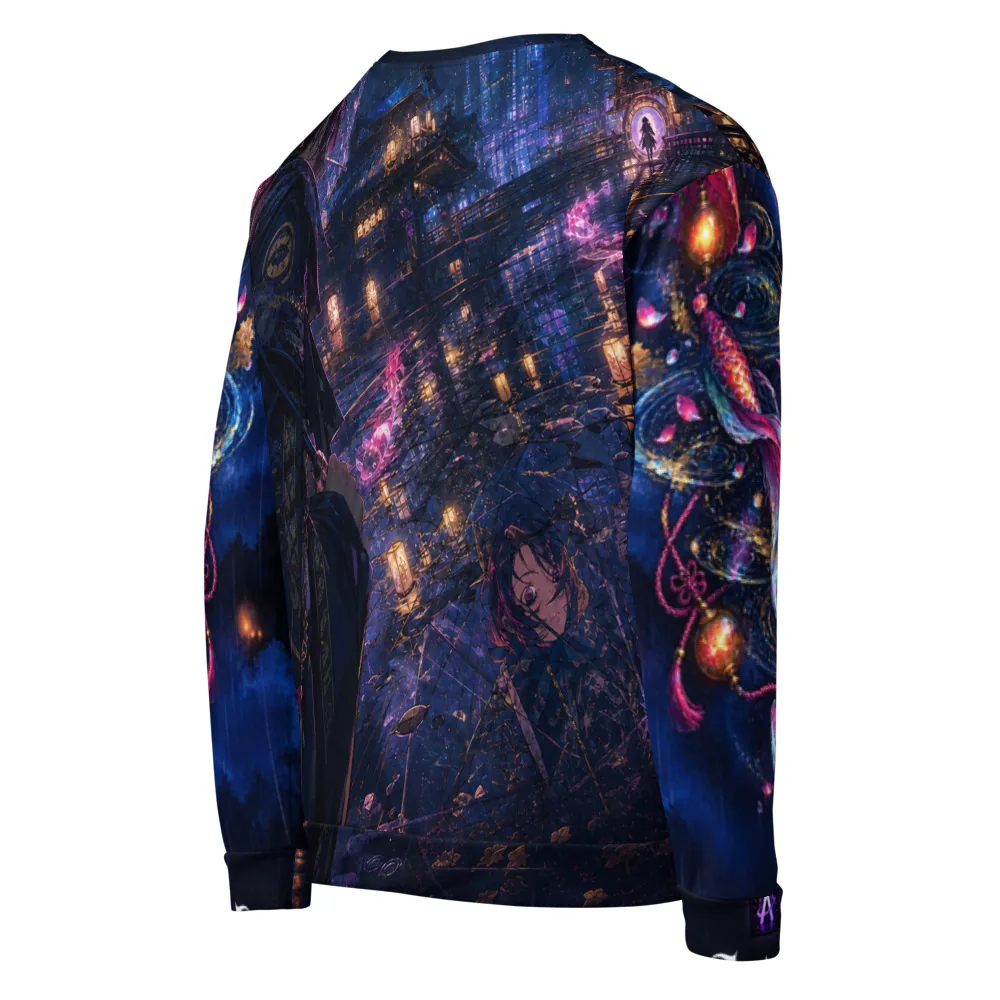 Anirova Koi Parallax — Recycled All-Over Sweatshirt — Ansicht 4