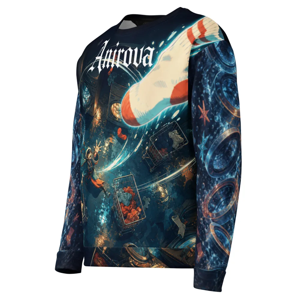 Anirova Laundry Kaiju Cycle — Recycled All-Over Sweatshirt — Ansicht 3