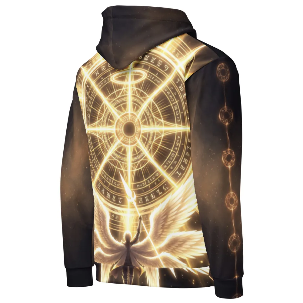 Anirova Licht — All-Over Print Hoodie — Ansicht 3