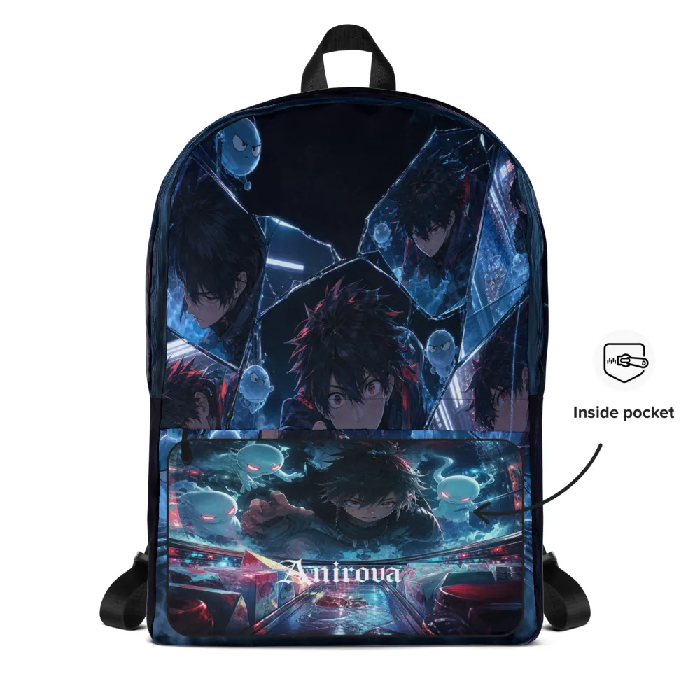 Anirova Mirror Snack Jutsu — All-Over Backpack — Ansicht 4