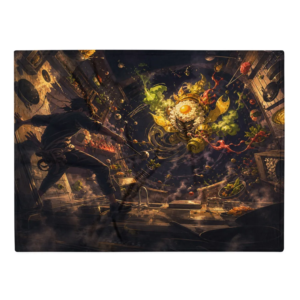 Anirova Midnight Bento Boss — Throw Blanket — Ansicht 2