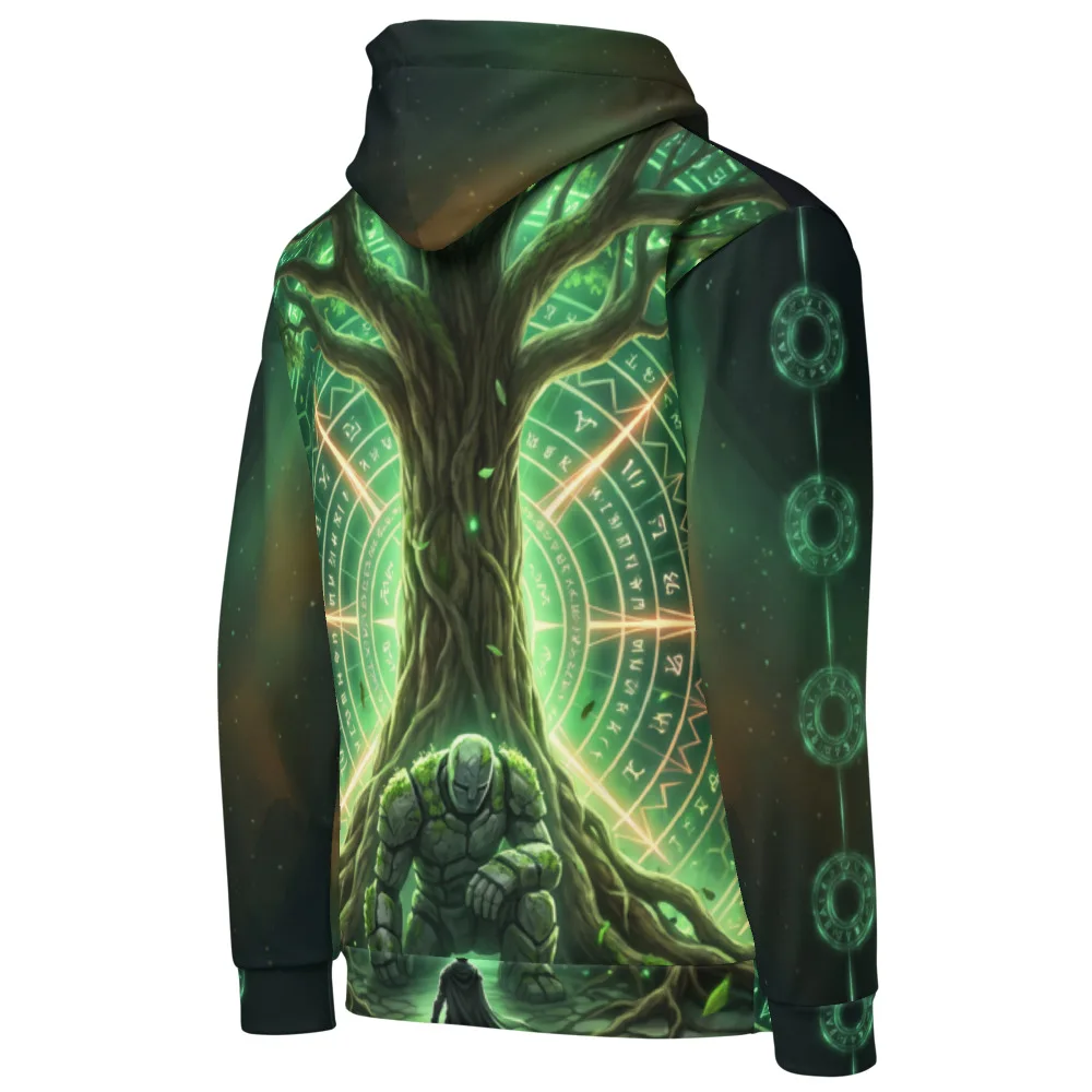 Anirova Erde — All-Over Print Hoodie — Ansicht 3