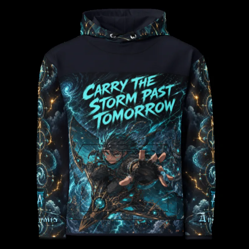 Anirova Stormbound Courier — All-Over Print Hoodie