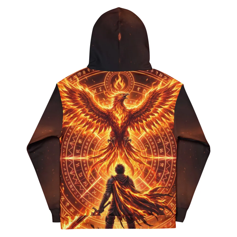 Anirova Feuer — All-Over Print Hoodie — Ansicht 2