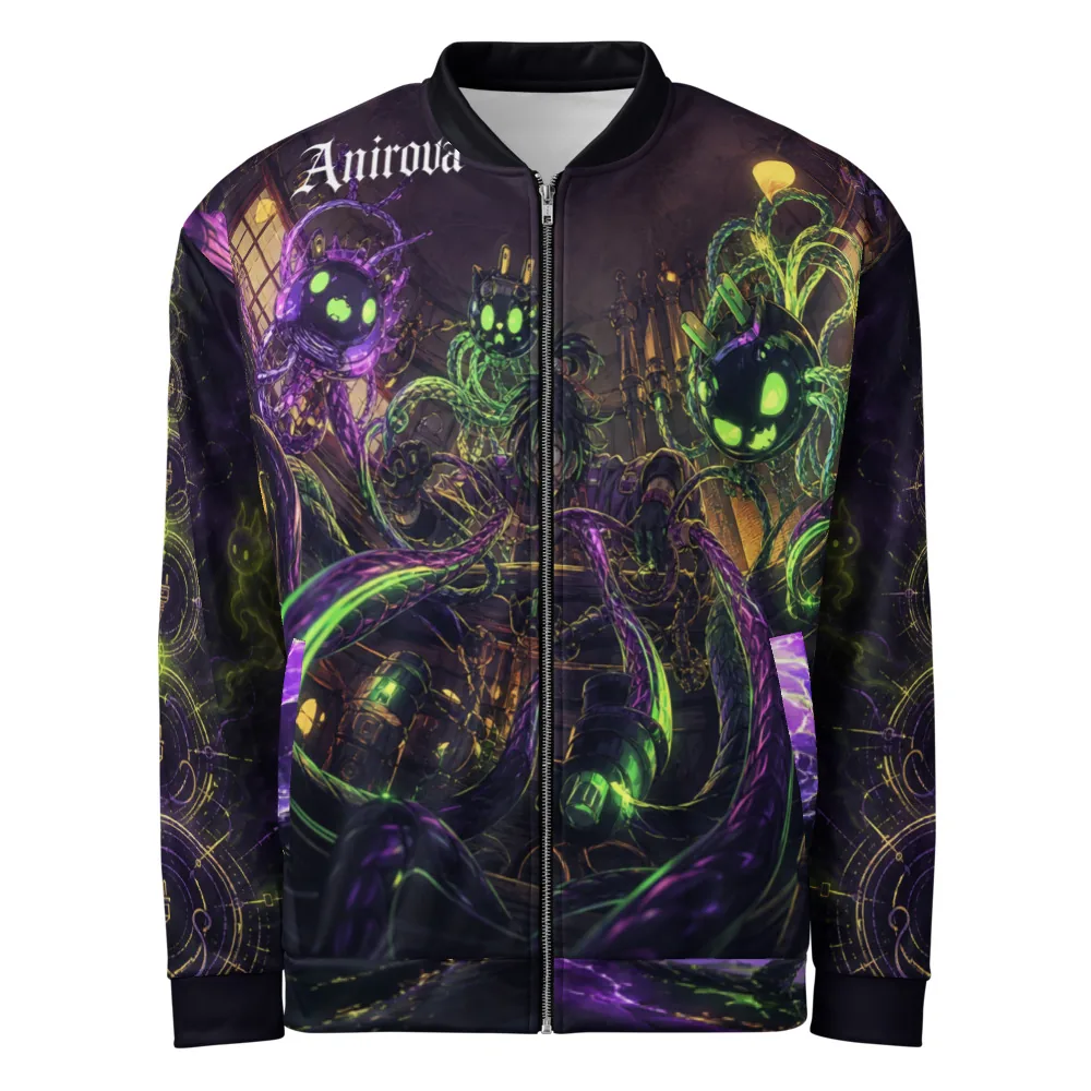Anirova Summon Tech Support — All-Over Bomber Jacket