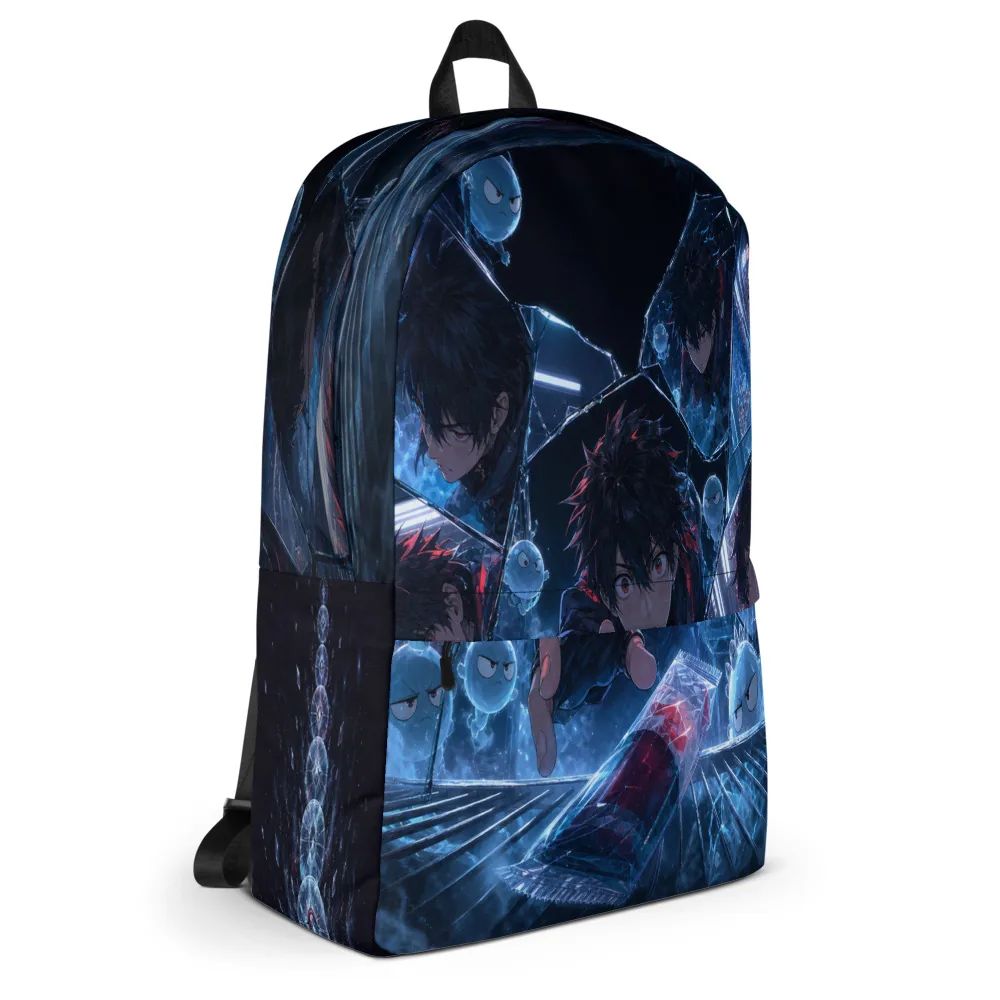 Anirova Mirror Snack Jutsu — All-Over Backpack — Ansicht 3