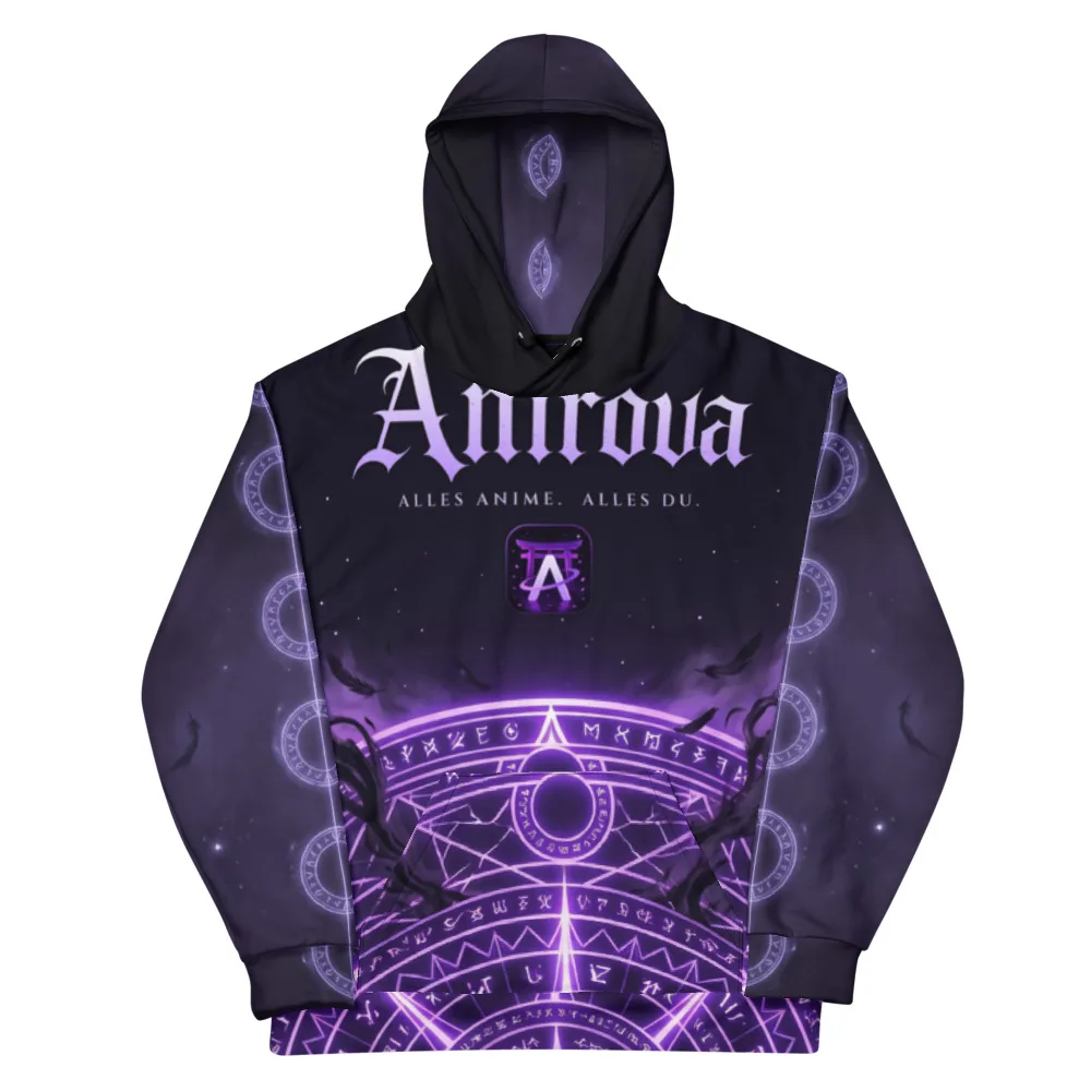 Anirova Schatten — All-Over Print Hoodie — Ansicht 1