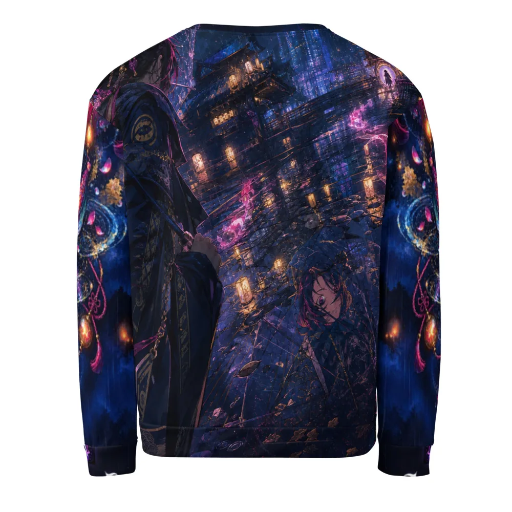 Anirova Koi Parallax — Recycled All-Over Sweatshirt — Ansicht 2