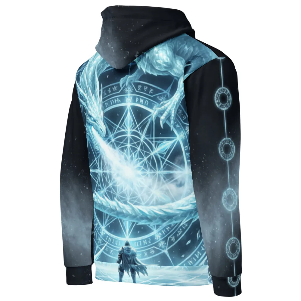 Anirova Eis — All-Over Print Hoodie — Ansicht 3