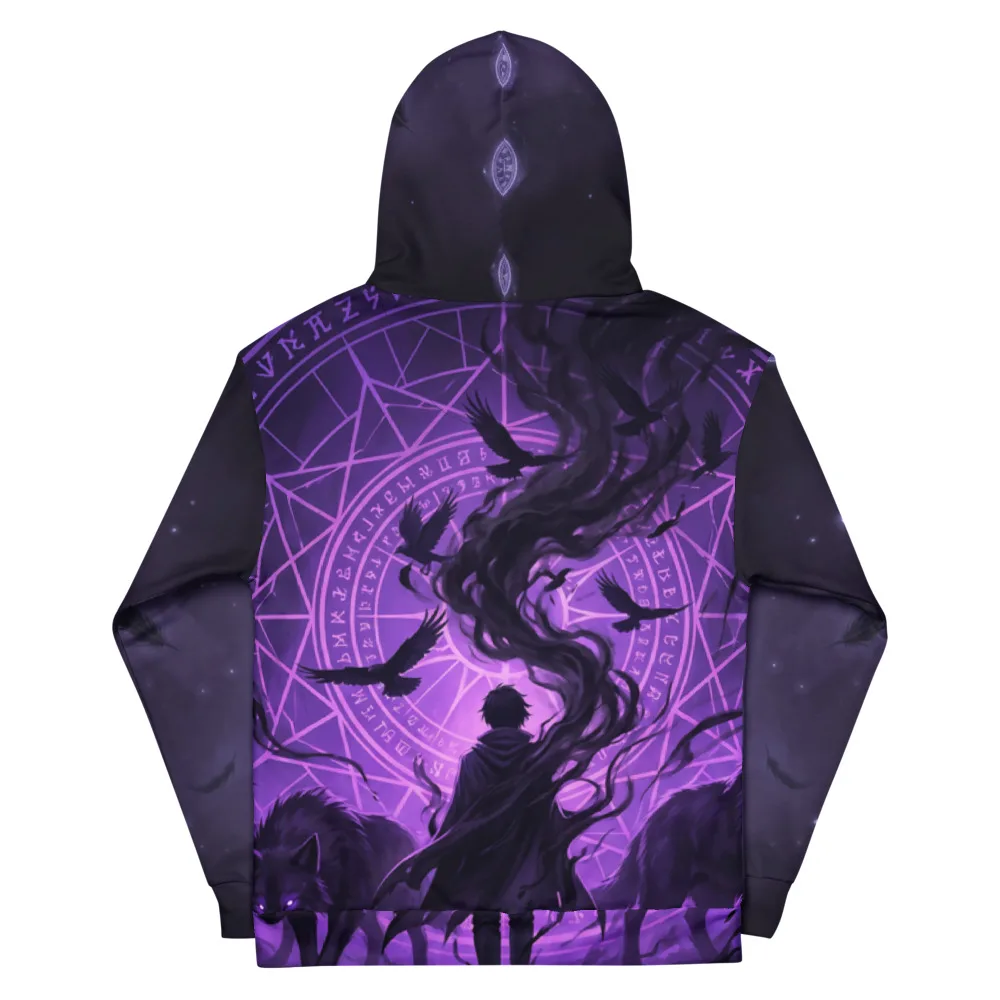 Anirova Schatten — All-Over Print Hoodie — Ansicht 2
