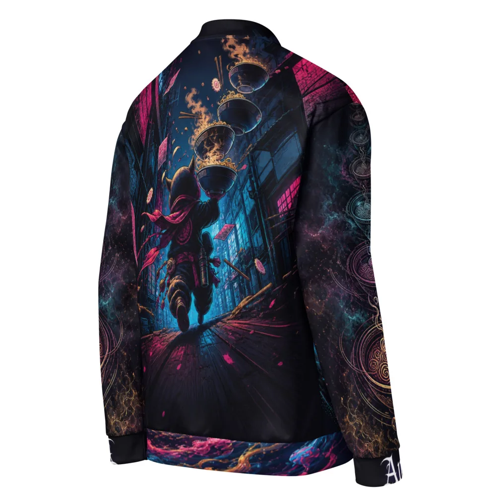 Anirova Sidequest Ramen — All-Over Bomber Jacket — Ansicht 4