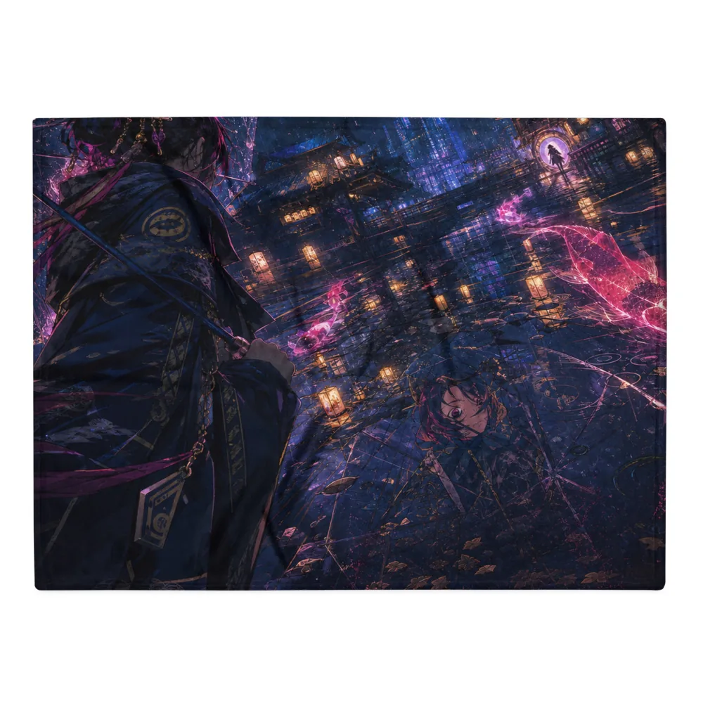 Anirova Koi Parallax — Throw Blanket — Ansicht 2
