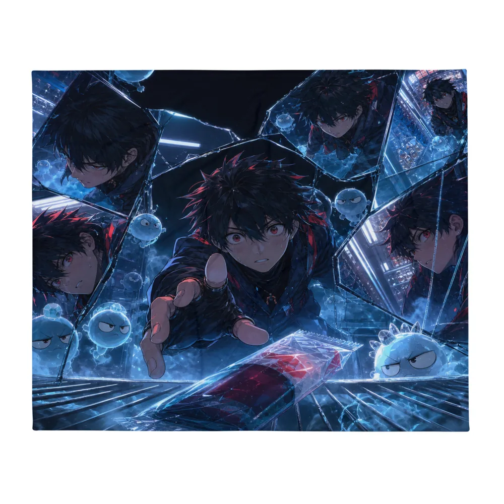 Anirova Mirror Snack Jutsu — Throw Blanket — Ansicht 3