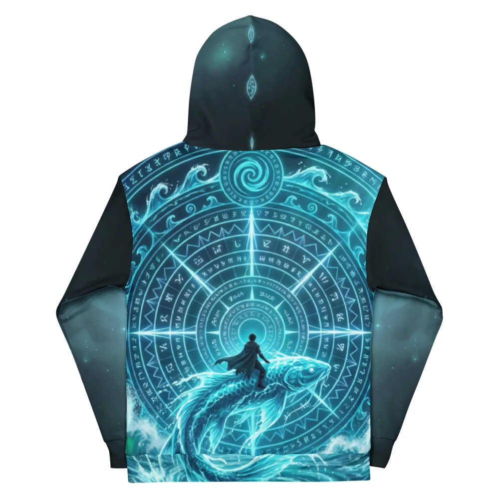Anirova Wasser — All-Over Print Hoodie — Ansicht 2